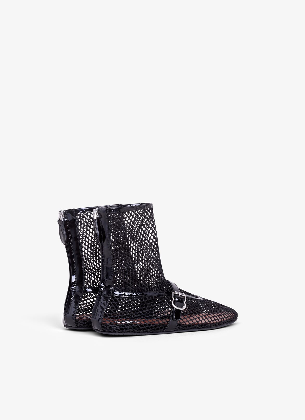 FISHNET HIGH BALLET FLATS ALAÏA BLACK FISHNET HIGH BALLET FLATS